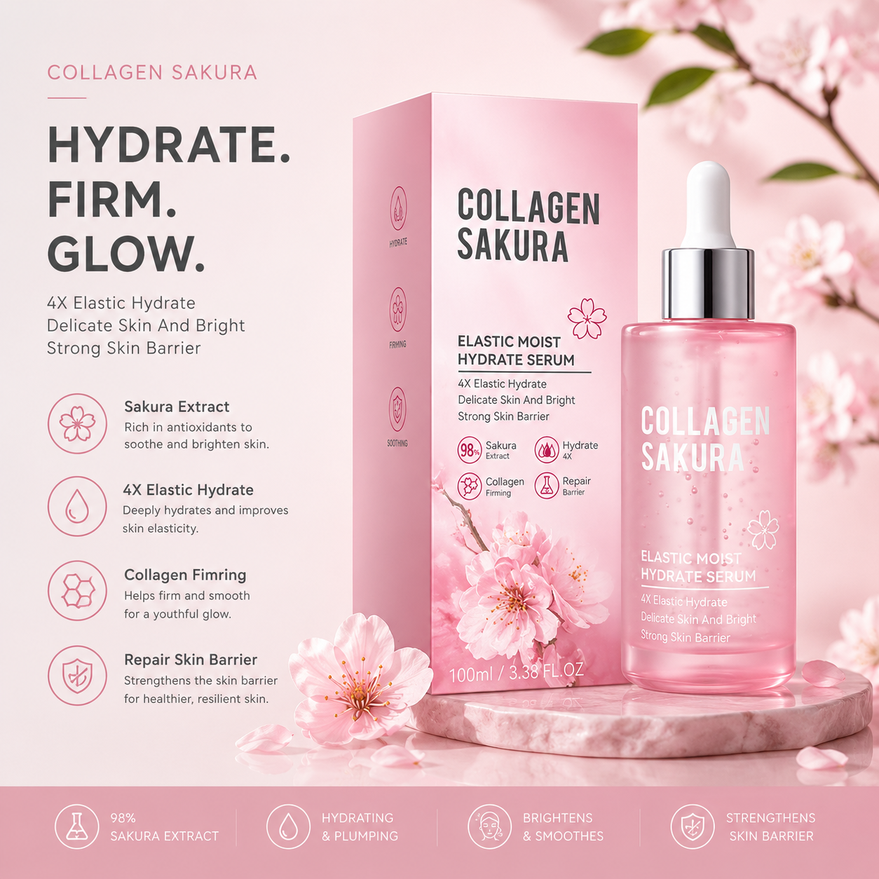 Collagen Sakura Anti-Ageing Face Serum